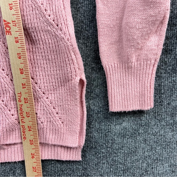 Joe Fresh Sweater Adult Medium Pink Crew Neck Casual Pullover Outdoors Womens - Picture 6 of 11